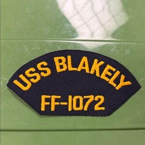 USS Blakely embroidered naval Patch